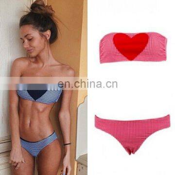 whole sale lastest sample heart summer bikini women bikini