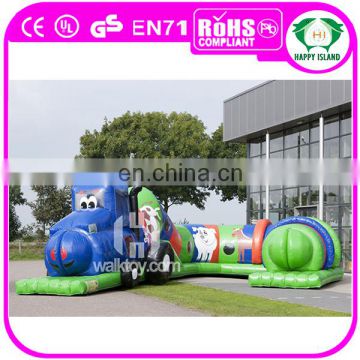 HI excited inflatable tunnel tractor game for adult