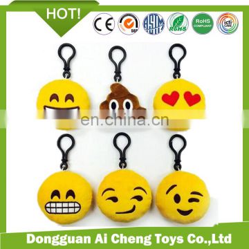 wholesale emoji keychain toys with plastic hook