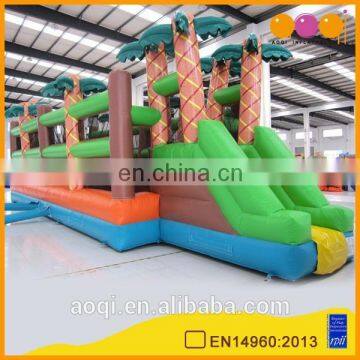AOQI commercial use coco inflatable sphere obstacle game for sale