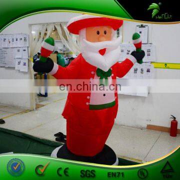 Hongyi Large Inflatable Christmas Decorations Santa / Inflatable Swing Fashional Christmas Father / Inflatable Santa Claus