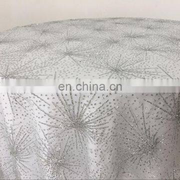 TC219B Restaurant Silver Sequence Elegant Table Cloth Dubai photo-5
