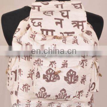 Printed Hemp Backpack BPK 0005