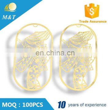 Professional new design cheap custom high end brass bookmark