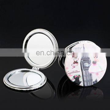 Fashion elegant Eiffel Tower travel portable makeup mirror