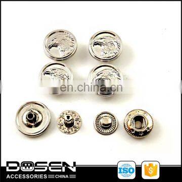 Custom Made Spring Fastening Famous Brand Logo Clothing Snaps Metal Snap Button for Denim Blazers Suit Coat Leather Jacket Bag photo-3