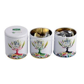 Three Cans with Black Green Pu er Teas with Different Flowers