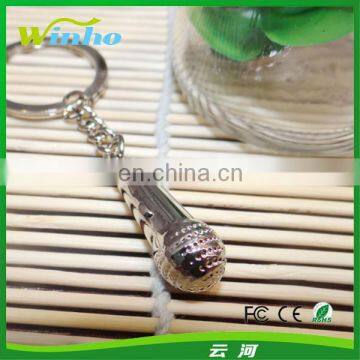 Metal Microphone Key Fob