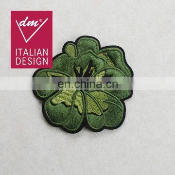 High quality embroidery lotus leaf patch