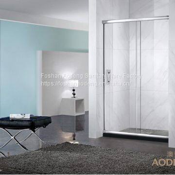 Tempered Glass Aluminum Framed Door Simple Shower Screen