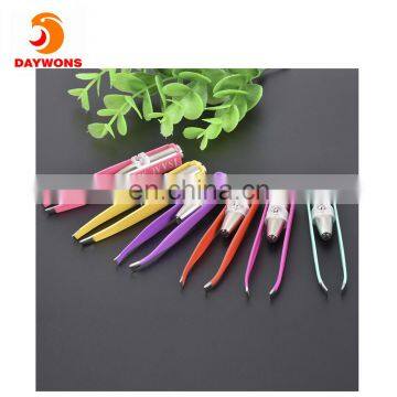 Colorful Stainless Steel With LED Lighted Tweezers Precision Painless Eyebrow Shaping and Facial Hair Removal photo-2