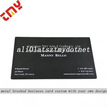 Custom Blank Metal Credit Cards,Black Metal Business Card Printing