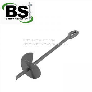 Helix Screw Anchor for Fixed Agricultural Post