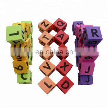 Melors Building Blocks With Numbers Alphabets Washable, Non-Toxic Compliant Learning Toys Soft Foam Blocks for Toddler, Baby photo-2