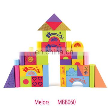 Melors high quality printed EVA Strong Adhesive eva blocks toy Factory