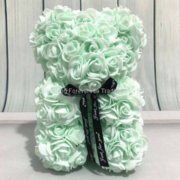Factory Wholesale Valentine′s Day Gift PE Foam Rose Flower Teddy Bear photo-2