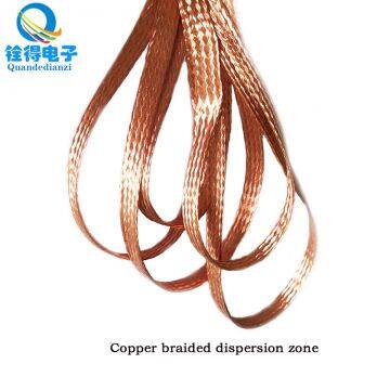 The supply is 7.6mm wide copper braided cable 3 d copper mesh