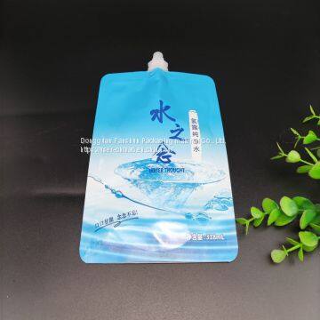 300ml Mineral Water Plastic Filling Bag China Manufacture/Herbal Tea Suction Nozzle Bag/Food Grade Material photo-3