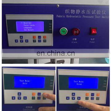 Fabric Hydrostatic Head Pressure Test Machine, Water Penetrate Testing Machine for Textile photo-5