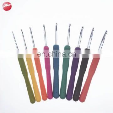 Low Price Wholesale Ergonom TPR+Aluminum  Knitting Needles Crochet Hook set