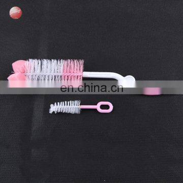 New Bottle Nipple Brush Set Wholesale Silicone Baby Bottle Cleaning Brush photo-2