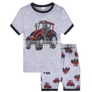 Baby Boys and Girls Dinosaur Print Outfits Children Stripe Top+shorts 2pcs Summer Body Suit Kids Clothing Sets photo-5