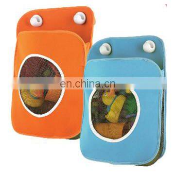 Custom Design Bathroom Storage Bag Kids Toy Hanging Wall Storage Bag Cartoon Mesh Storage Organizer photo-6
