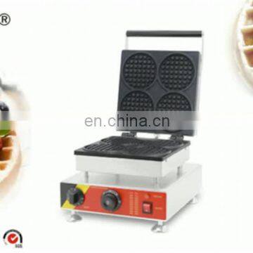 Germany Deutstandard electric snack machine round shaped lattice waffle  maker for sale