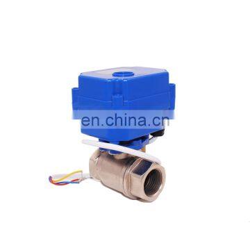 12V 24V Stainless Steel 2 Way Electric Motorized Ball Valve DN15 DN20 DN25 photo-5