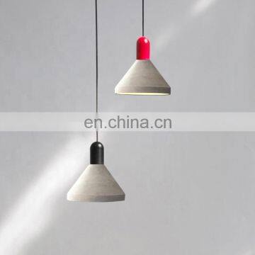 Артистичный цементный подвесной светильник для декора гостиной photo-4