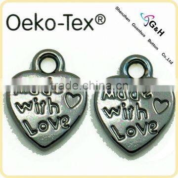 custom metal logo plate for handbags