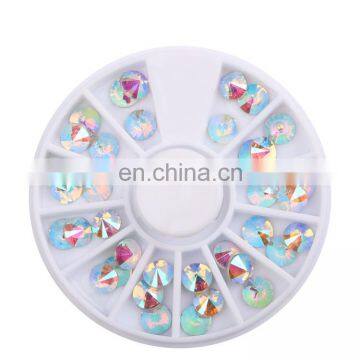 AB Colorful Nail Rhinestone Flatback Nail Accessories Decorations