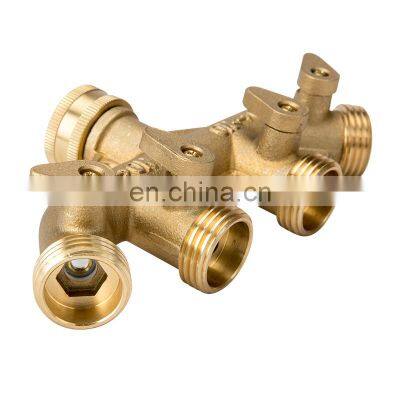 Garden Brass Shut off Valve Pipe Fittings Hose Connector