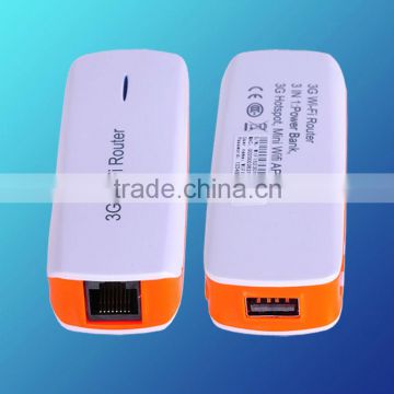 A1 3G Wireless Router WiFi Hotspot with 1800mAh Power Bank