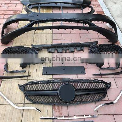 Auto Body Parts Car Bumpers for Mercedes-benz C-class W205 Facelift C63 AMG Body Kit 2014 2015 2016 2017 2018 photo-2