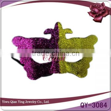 Hot sale venetian plastic party mask Handmade with glitter powder