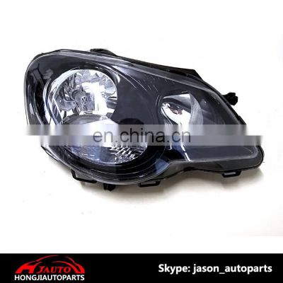 Car Front Head Lamp Lights for VW Polo 9N3 2005 Black 6Q1941008m