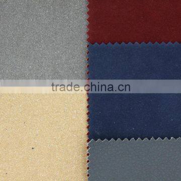 pu leather flocking fabric for shoe sofa fabric