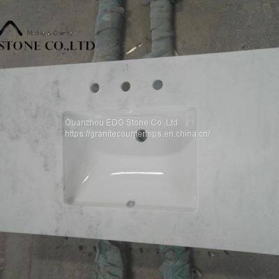 Factory wholesale prices in solid surface ariston marble vanity top