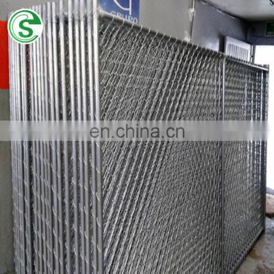 Hot galvanized chain link wire mesh temporary fence panel