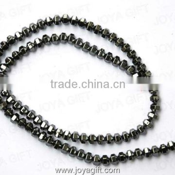 6x4MM Loose Hematite Beads 16"