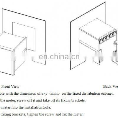 SU48 LED Display ac Voltage 48x48 Panel Digital Single Phase Power Meter photo-5