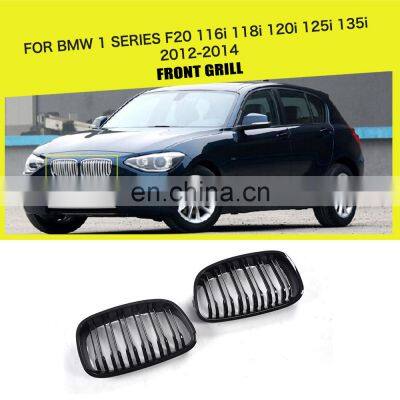 M Style F20 Front Kidney Grill for BMW 118i 120i 125i Hatchback 12-14 Glossy Black photo-2