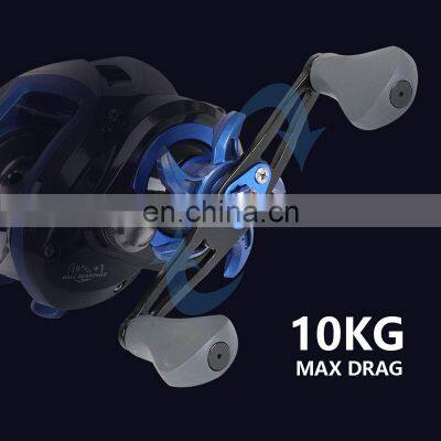 Right Left Baitcasting Reel 10kg MAX Drag 10.1:1 Gear Ratio Carp Fishing Reel Magnetic Brake CNC Spool photo-5
