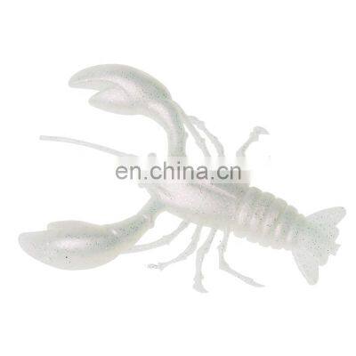 14cm 46g  supper large shrimp bait  soft plastic lures  fishing rubber baits big lobster lure glow in the dark