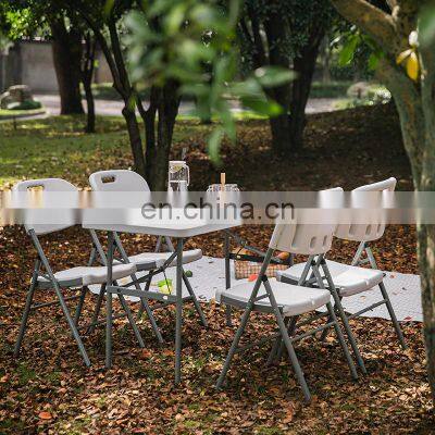 wholesale easy folding camping table folding work office table folding tables and chairs sets for events