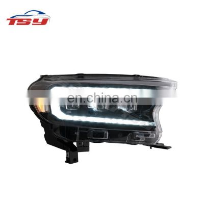 Manufacture Auto Headlight Parts Three LED Modified Head Light For Ford Ranger T7 2015-2020