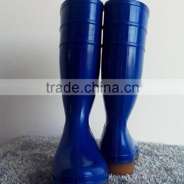 2016 blue pvc rain boots for men with industry