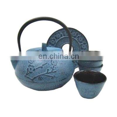 Tetsubin enamel cast iron japanese teapot