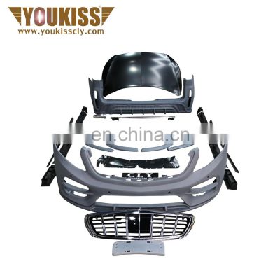 UKISS Wholesale Car Bumper For Benz V Class or Vito Change to MBH Body Kits With Grille Side Skirt License Plate Wheel Arch Hood